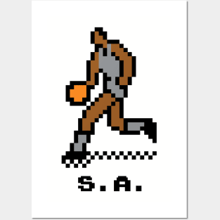 8-Bit Basketball - San Antonio Posters and Art